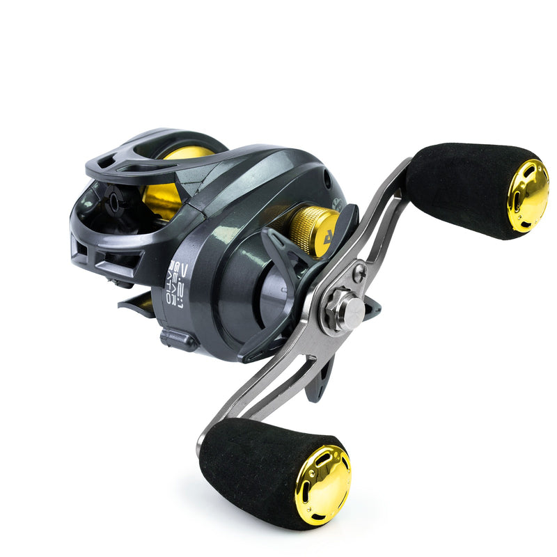 Carretilha M21 PRO Graphite 9kg Gold Direita