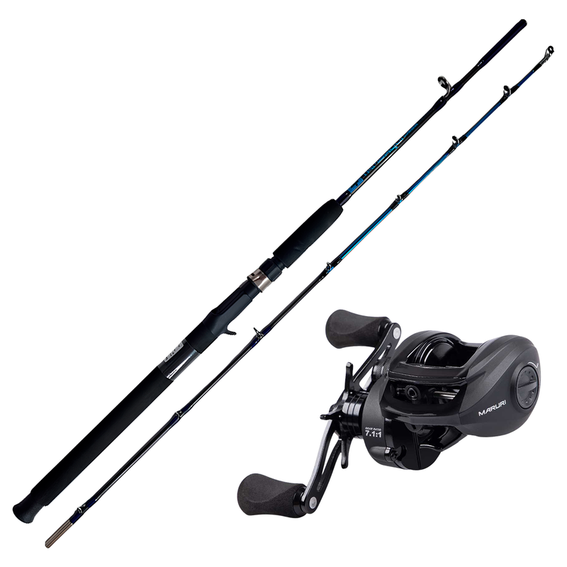 Kit de Pesca Vara 1,65m 30lbs + Carretilha Black Tamba BT11 Direita