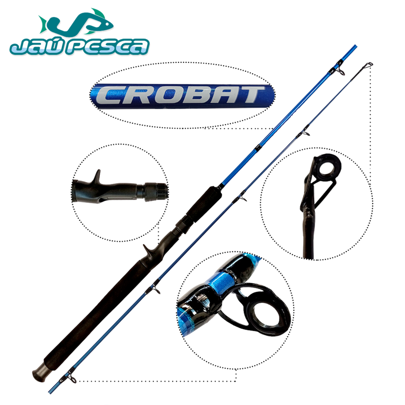 Kit De Pesca Crobat Azul (Vara + Carretilha) Maruri