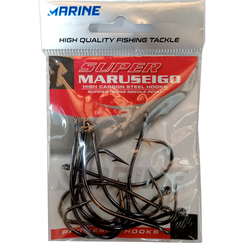 Cartela de Anzol Super Maruseigo Blacknickel n30 Marine