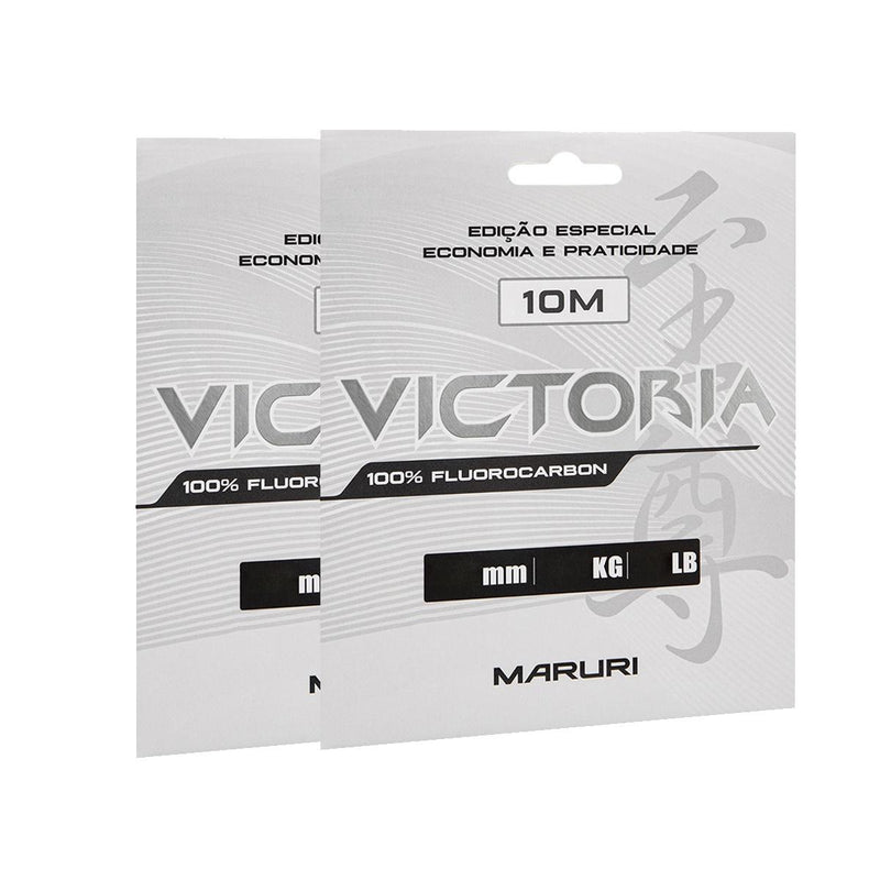 Linha Victoria Fluorcarbon - 10m 0,50mm 29,7Lbs Maruri