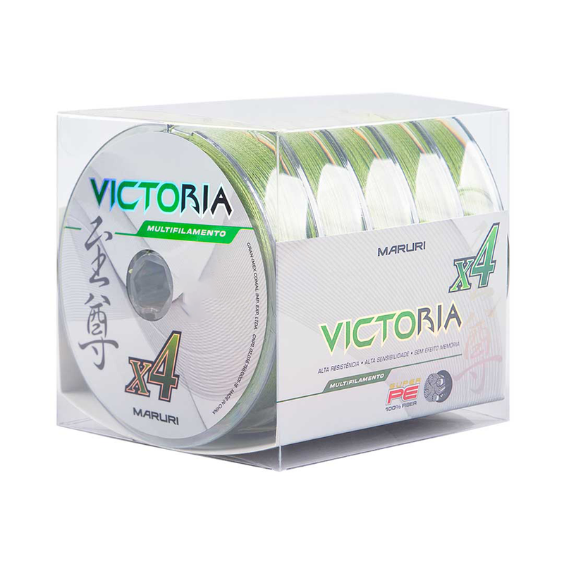 Linha Multi VICTORIA 4x - 100m 0,20mm Verde Maruri