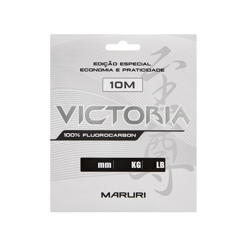 Linha Victoria Fluorcarbon - 10m 0,55mm 33,5Lbs Maruri