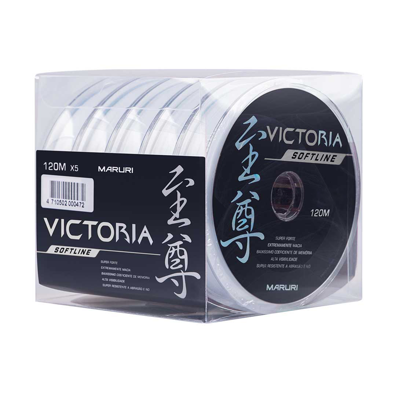 Linha Mono Victoria Softline 120m 0,33mm Branca Maruri