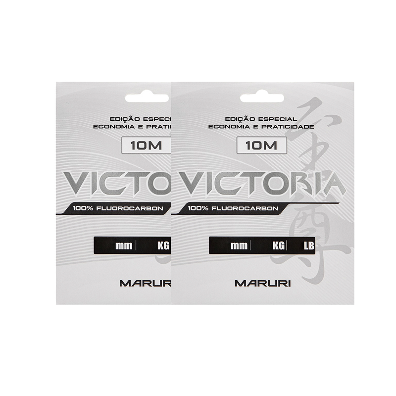 Linha Victoria Fluorcarbon - 10m 0,60mm 39,2Lbs Maruri