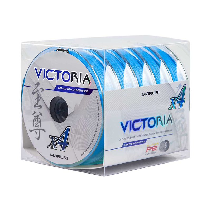 Linha Multi VICTORIA 4x - 100m 0,24mm Azul Maruri