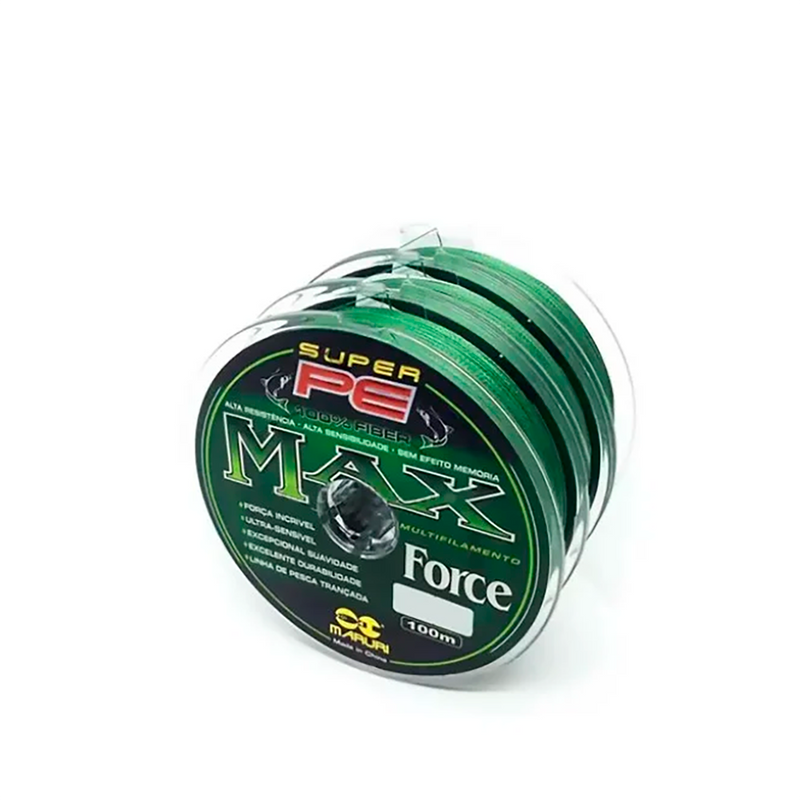 Linha Multilamento Super PE Max Force 100m 1,6mm Maruri