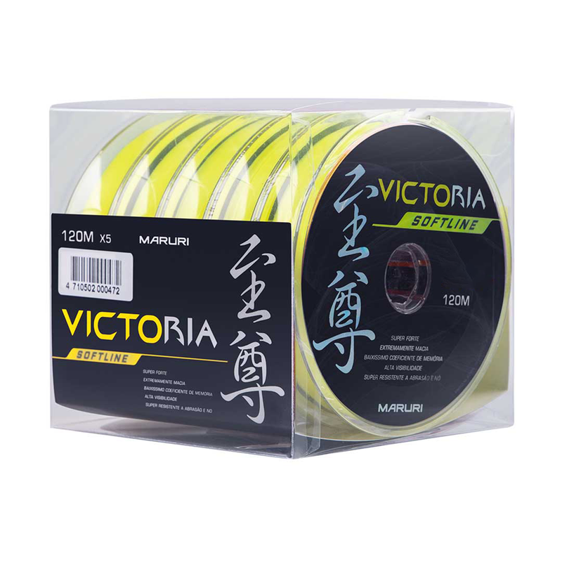 Linha Mono Victoria Softline 120m 0,30mm Amarelo Maruri